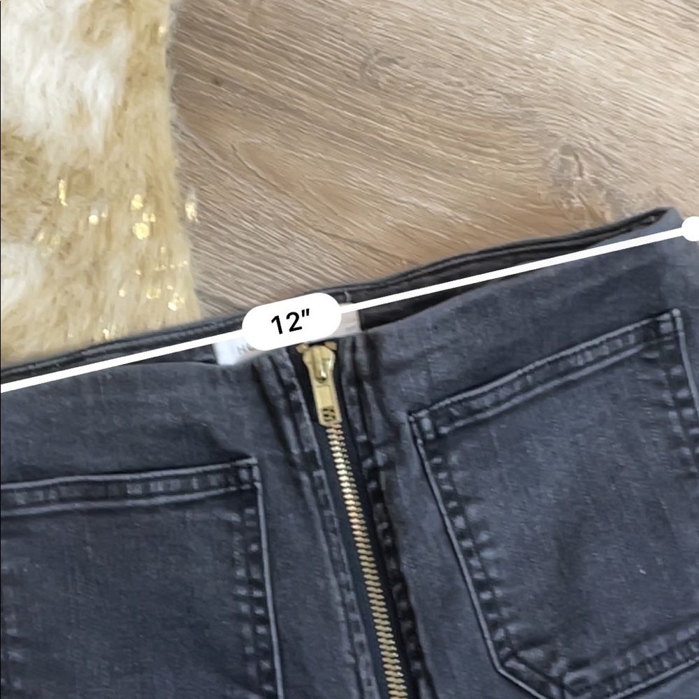 Honey punch high rise zipper fly black flare jeans - Picture 4 of 7